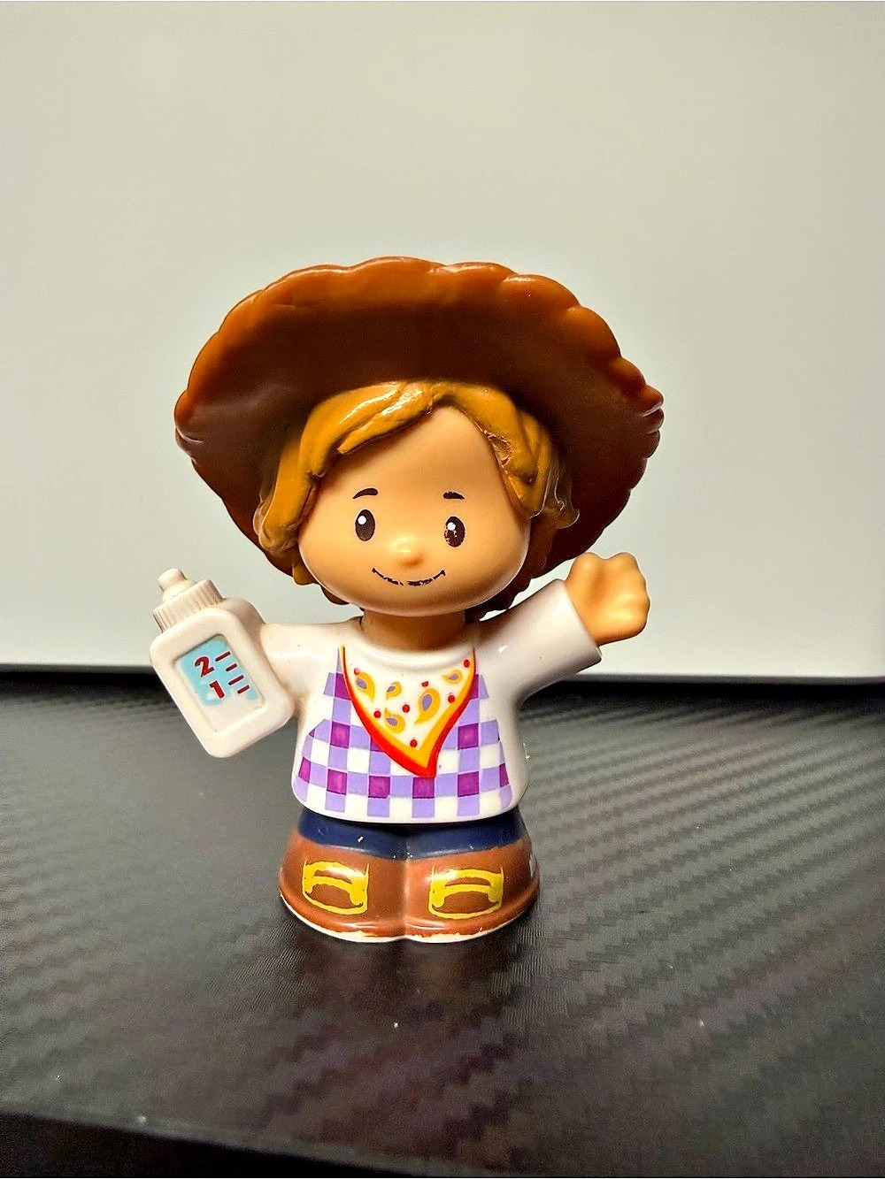 Mattel Toy Figure in Brown & White